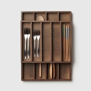 2-Tier Flatware & Cooking Utensils Organizer - Container Store